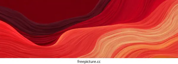Abstract Red and Orange Flowing Lines Background Design