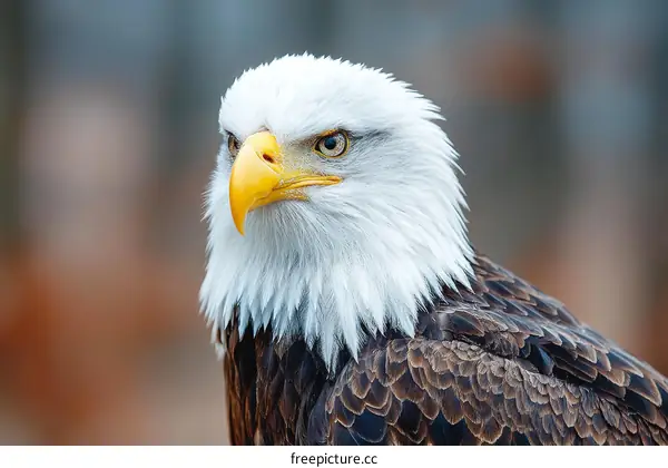 Close-up Portrait of a Majestic Bald Eagle