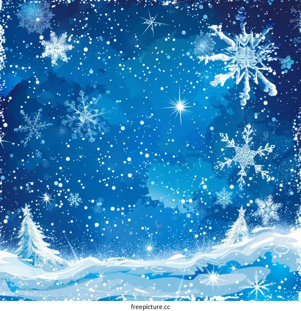 Christmas Snowflakes Background