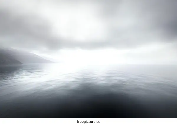 Misty Sea Landscape at Dawn