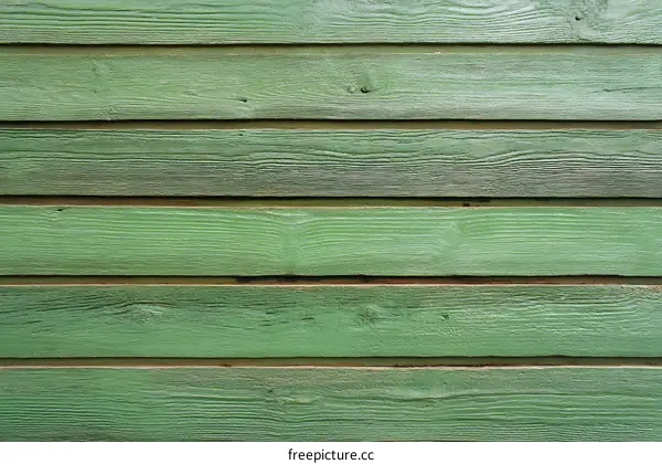 Green Wooden Plank Wall Texture