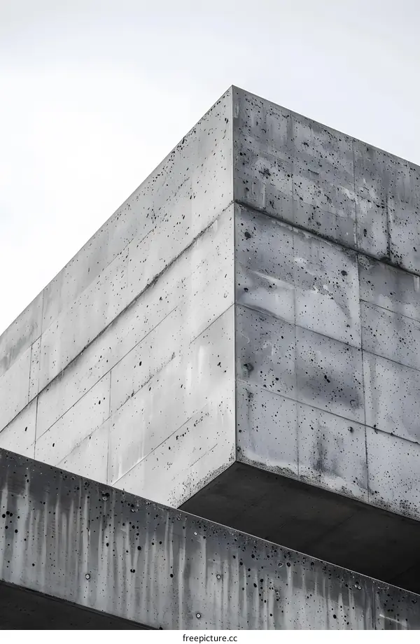 Abstract Minimalist Concrete Architecture