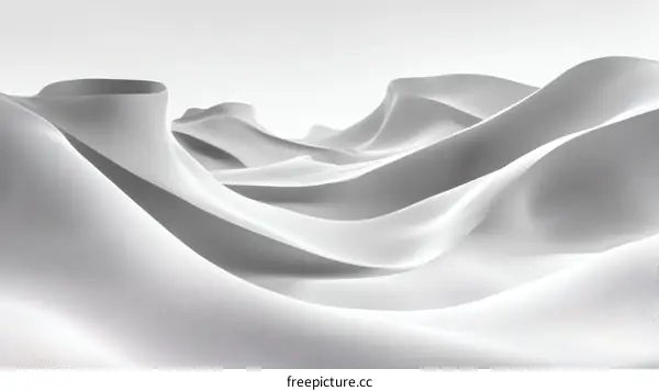 Abstract White Textile Design