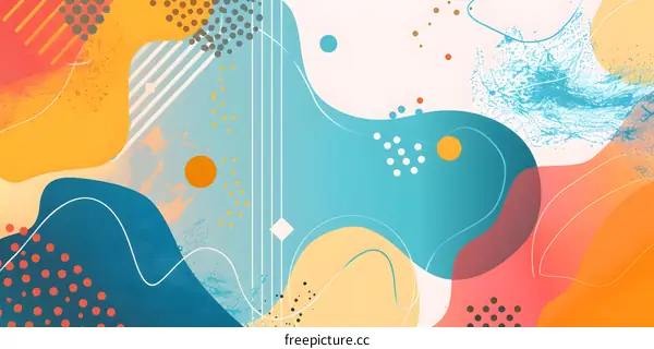 Abstract Colorful Shapes Background