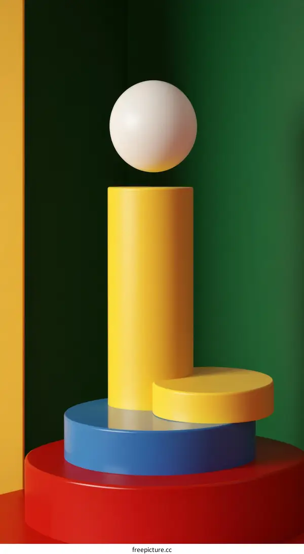 Colorful Geometric Abstract Display