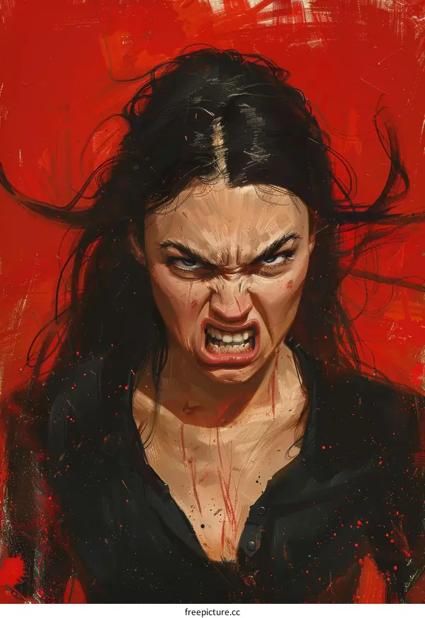 Portrait of an Angry Woman