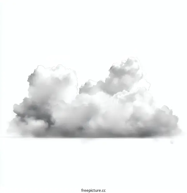 Abstract Monochrome Cloud Formation