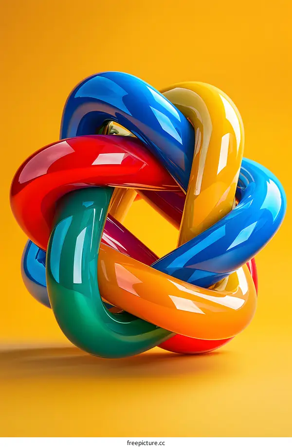 Colorful 3D Knot
