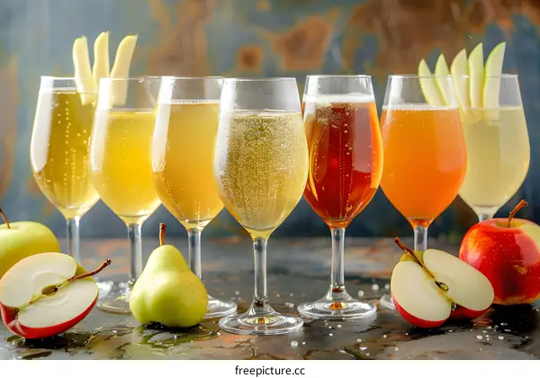 Apple Cider with Apples and Pear