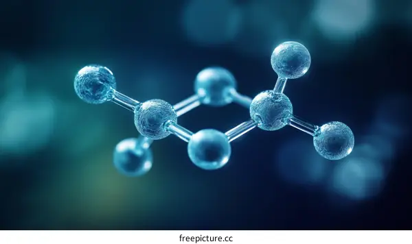 Molecular Structure Illustration of Chemical Compound