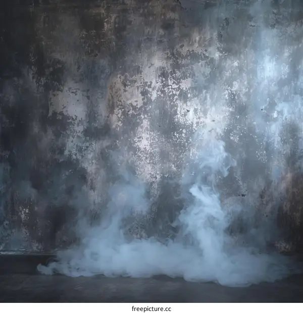 White smoke on a dark background