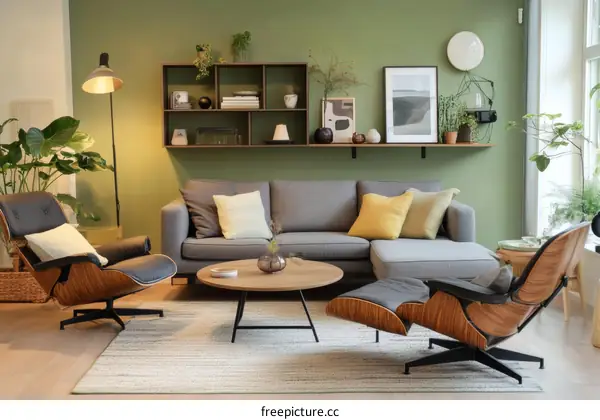 Modern Living Room Interior Design with Comfortable Furniture