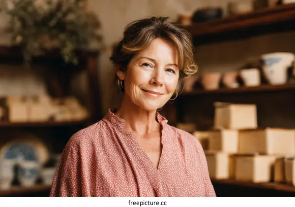 Woman Entrepreneur in Craft Shop