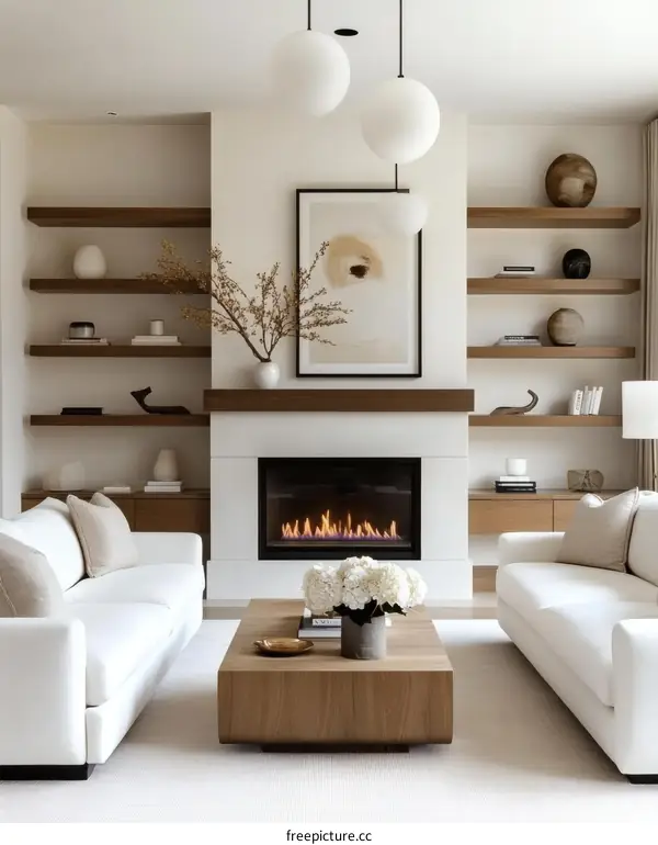 Modern Minimalist Living Room Interior Design