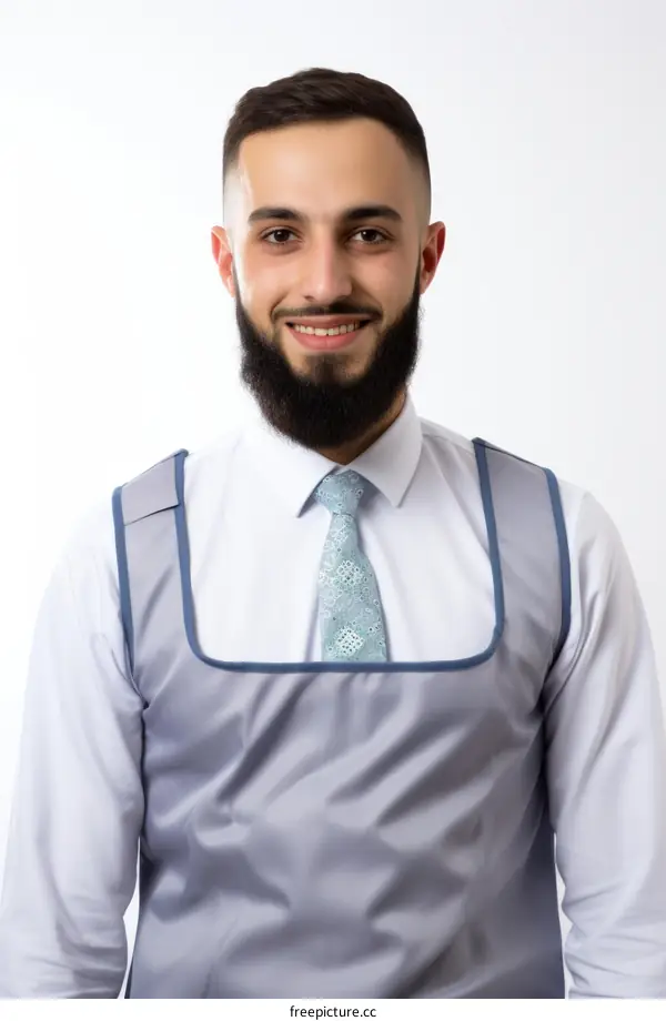 Portrait of a male dentist in uniform