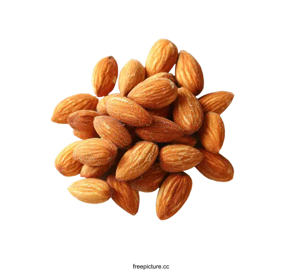 [Transparent Background PNG]Roasted Almonds Close-up