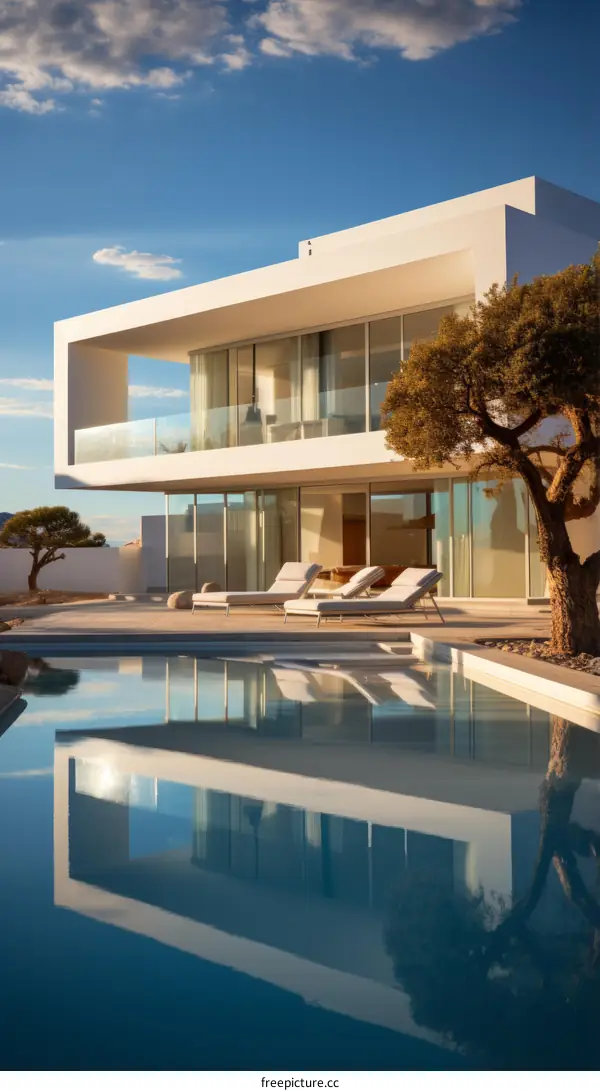 Modern Minimalist Villa With Pool