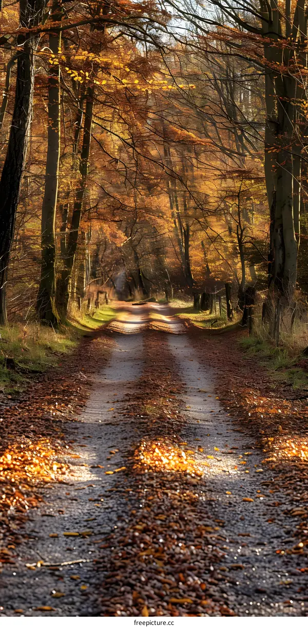Country road in autumn
