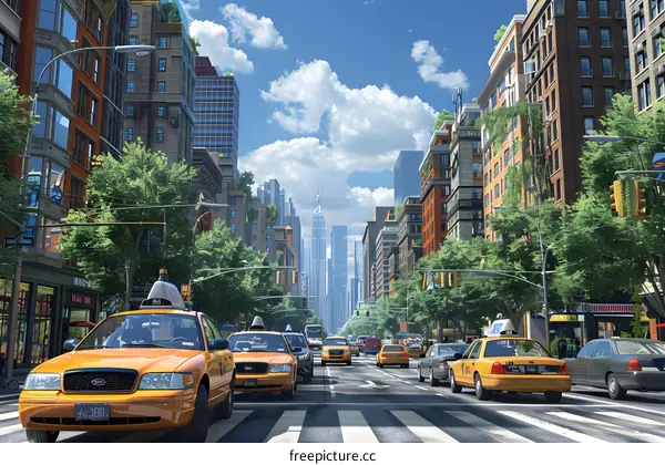 New York City Street Scene