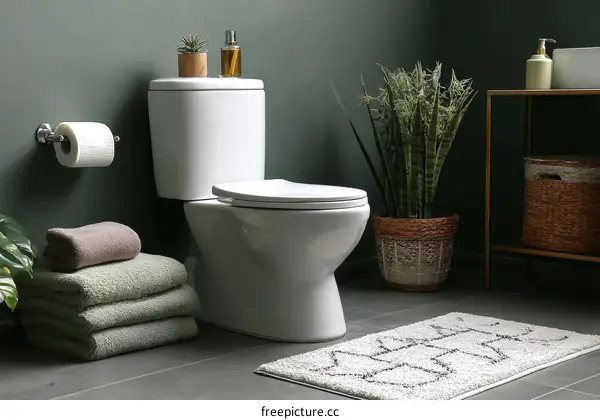 Modern Bathroom Interior Design with Plants
