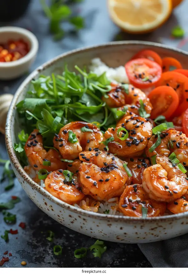 Easy Healthy Shrimp Bowl