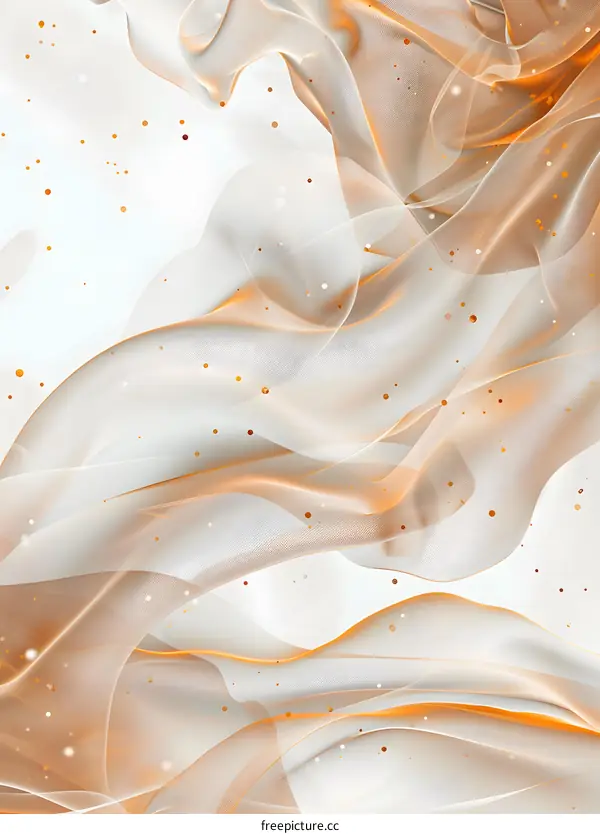 Abstract Gold And White Swirling Pattern