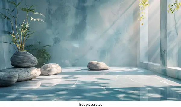 Tranquil Light-Filled Interior Scene