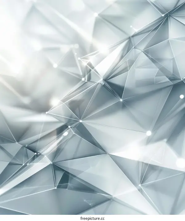 Gray 3D geometric shapes background