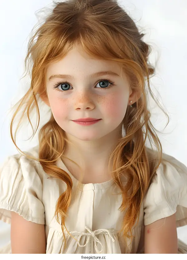 portrait of a cute redheaded girl