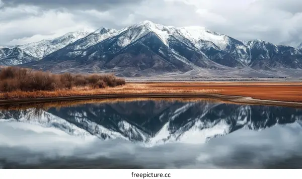 Serene Mountain Reflection Landscape