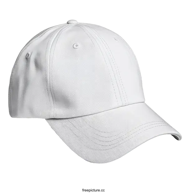 [Transparent Background PNG]White Baseball Cap Mockup