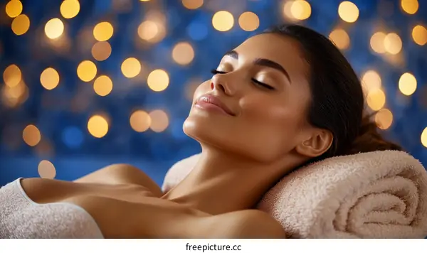 Relaxing Spa Treatment for a Beautiful Woman