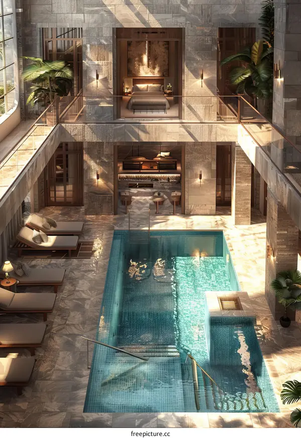 Magnificent High-End Swimming Pool for Relaxation