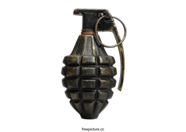 [Transparent Background PNG]Vintage Hand Grenade Weaponry Item