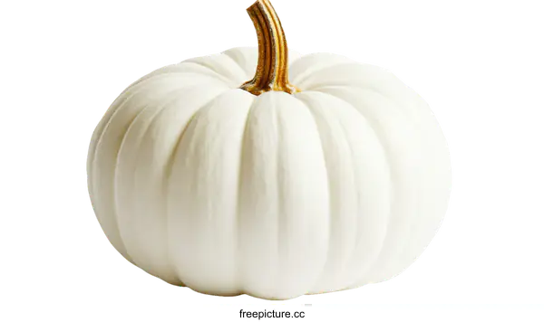 [Transparent Background PNG]Single White Decorative Pumpkin