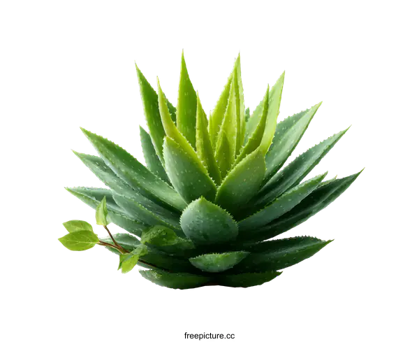 [Transparent Background PNG]Aloe Vera Plant Close Up Image