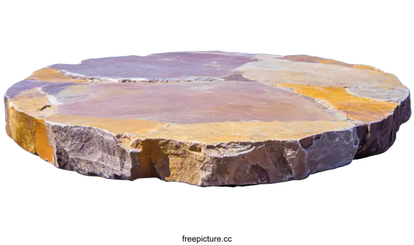 [Transparent Background PNG]Natural Stone Outdoor Patio Table Top