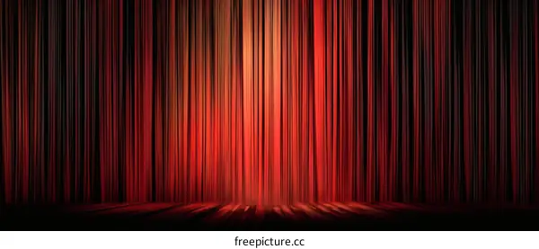 Red Stage Curtains Background Illustration