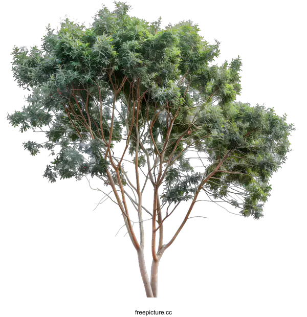 [Transparent Background PNG]Green Tree Isolated On White Background