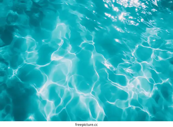 Close Up of Rippling Blue Water Surface