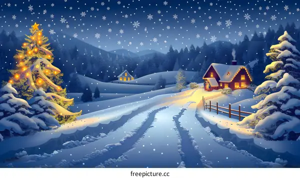 Snowy Christmas Eve