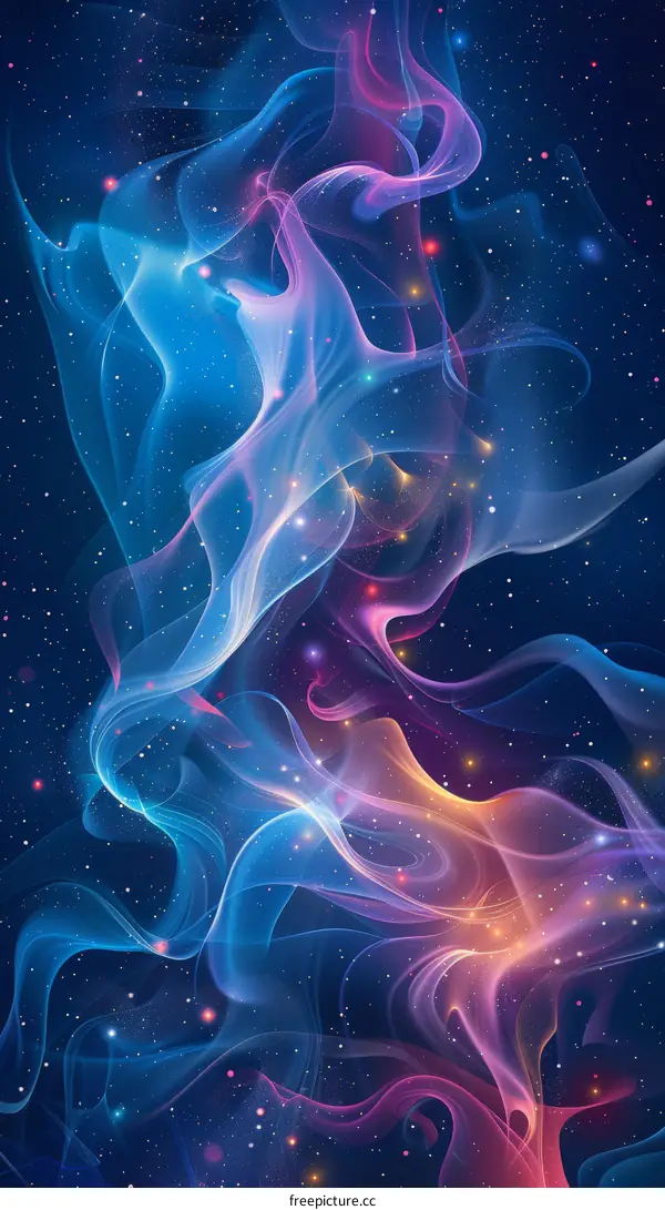 Colorful Nebulae in Space