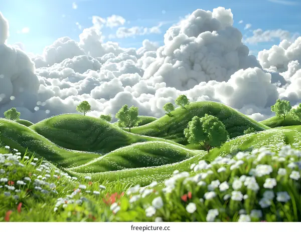 A verdant countryside