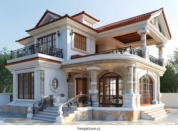 European-style villa