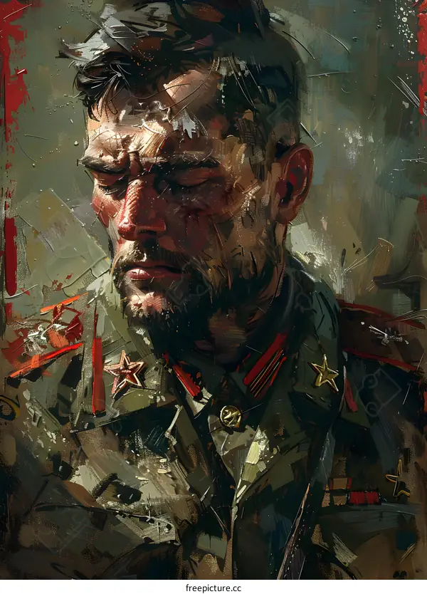 Portrait of a Soviet soldier