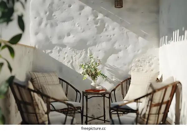 Minimalist Patio Furniture With Natural Elements