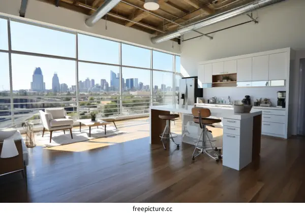Modern Office Space with City View