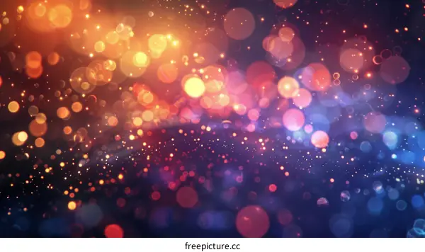 Orange and Blue Festive Lights