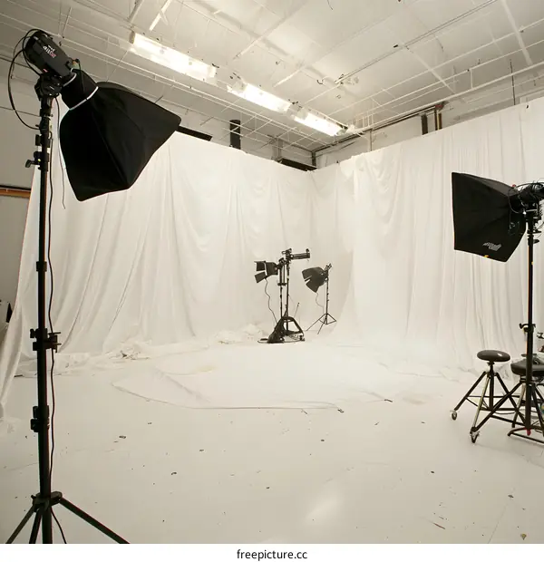 White Cyclorama Background Photography Studio