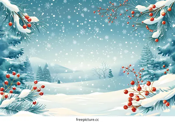 Snowy Winter Landscape